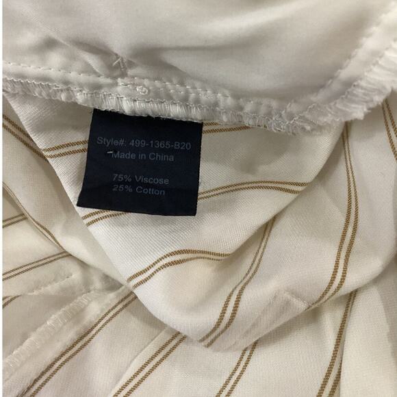 Jenni Kayne Bianca Pant In Honey Stripe Pull On Straight Leg Size XXL - Picture 12 of 13